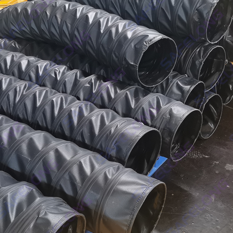 Fleksibel ventilationskanal med ståltråd